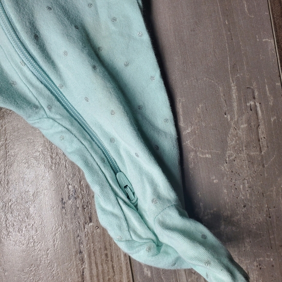 Just One You by Carter's Baby Girls Bodysuit Sleeper PJs Size 3M Mint Green - Picture 15 of 16
